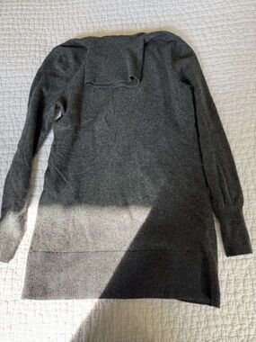 Cashmere Charcoal Gray Turtleneck Sweater